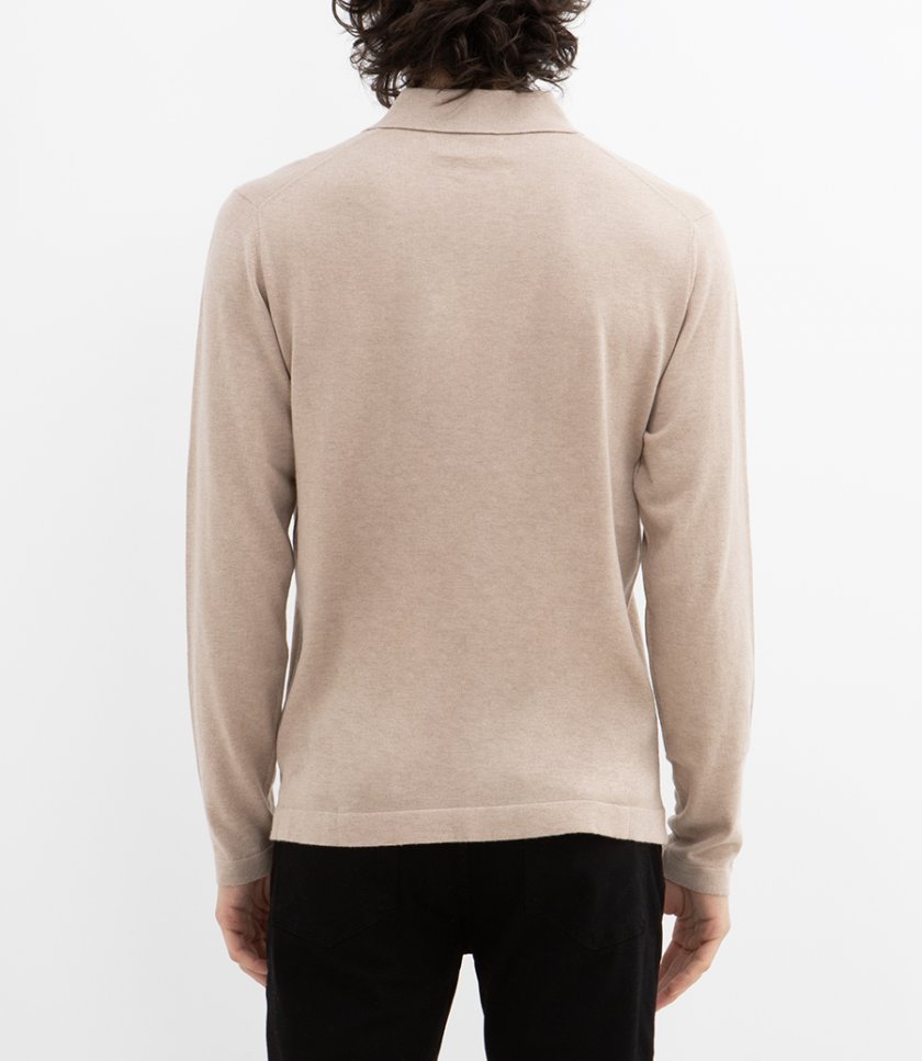 CASHMERE POLO LS