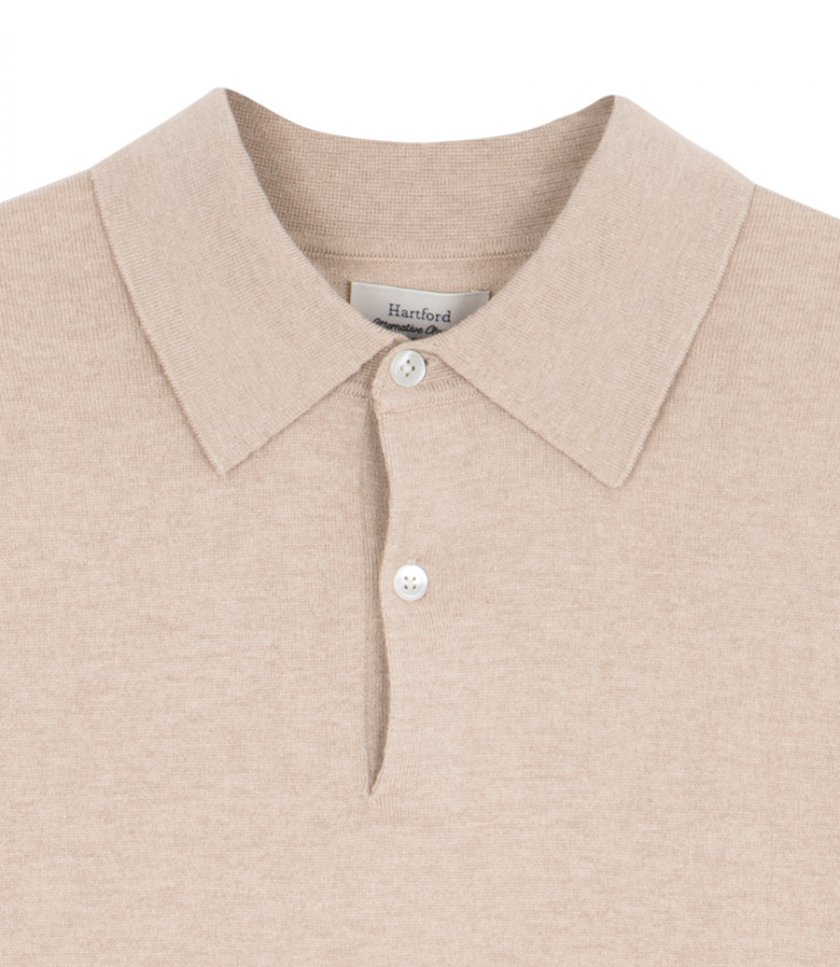 CASHMERE POLO LS