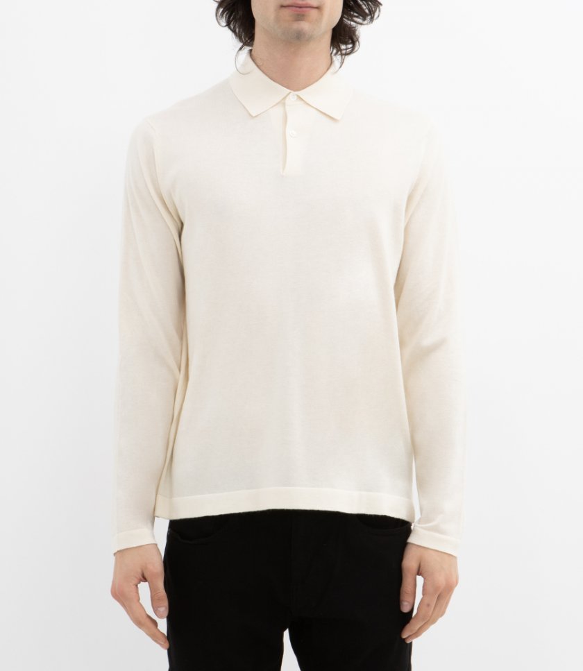 CASHMERE POLO LS