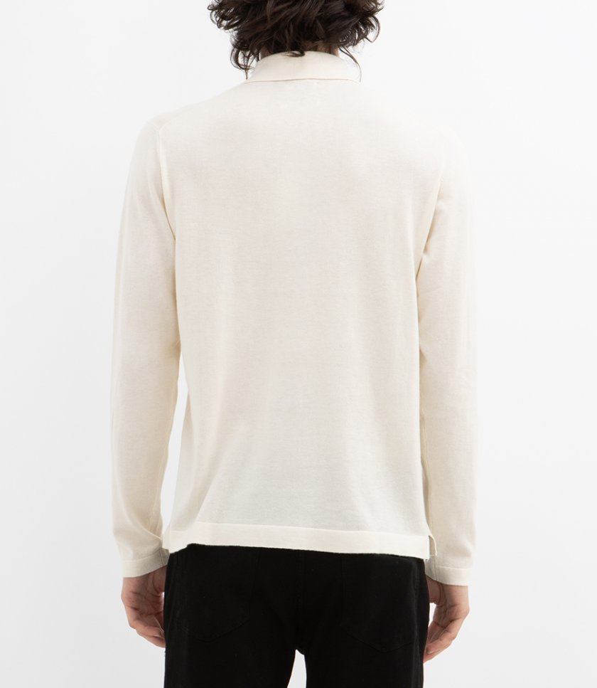 CASHMERE POLO LS