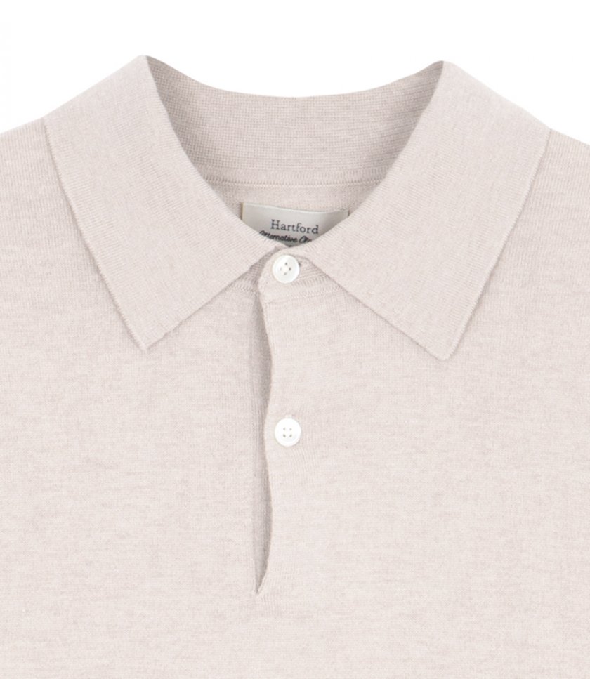 CASHMERE POLO LS