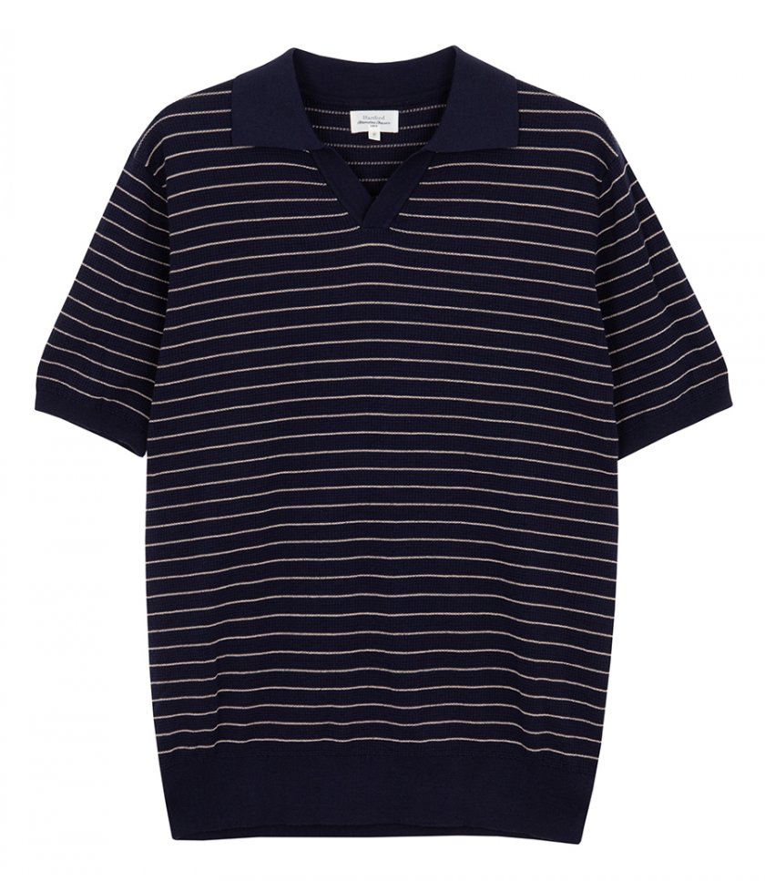 HARTFORD - WAFFLE STRIPE POLO SS