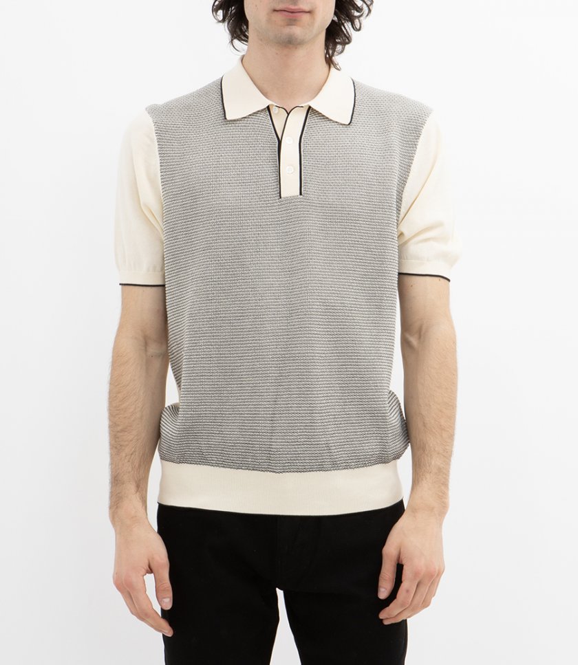 JACQUARD POLO SS