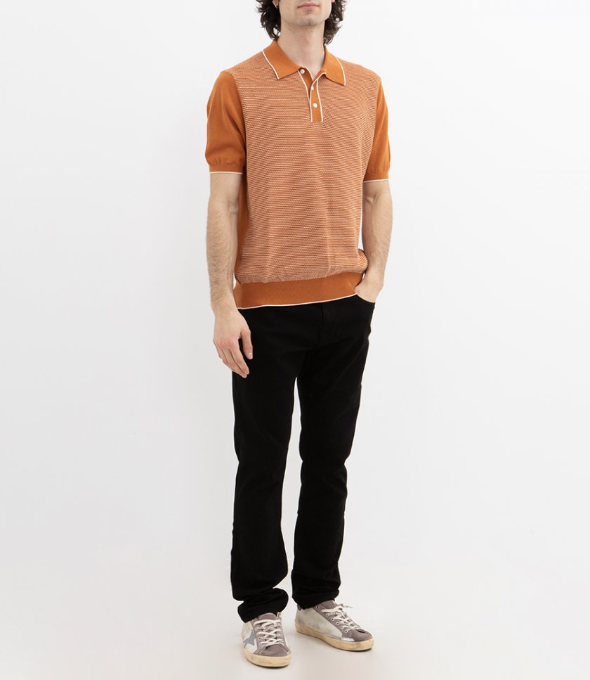 JACQUARD POLO SS