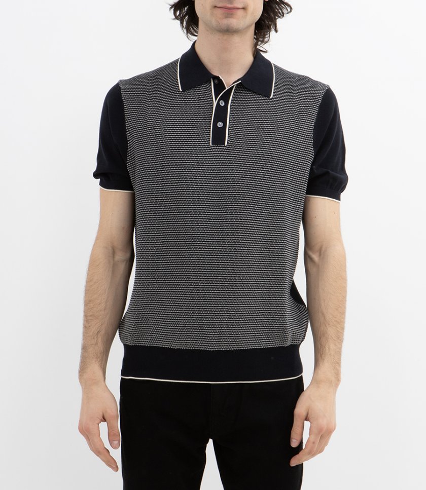 JACQUARD POLO SS