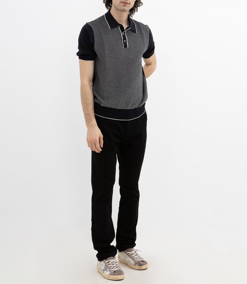 JACQUARD POLO SS