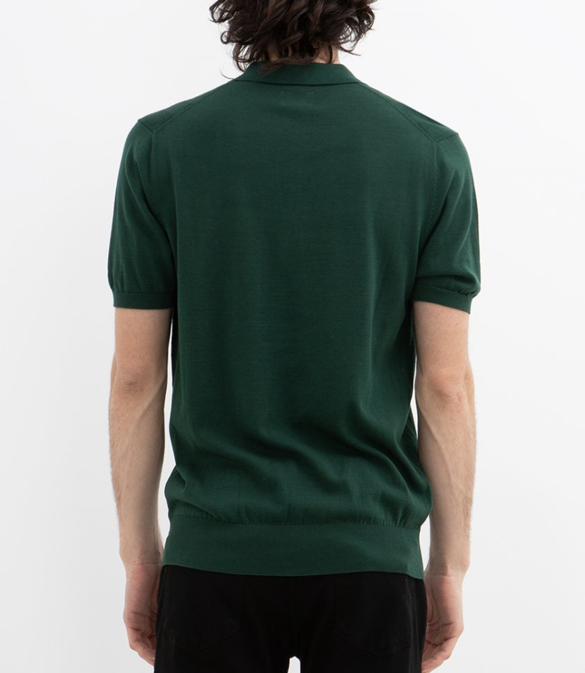 RETRO KNIT STRIPE POLO SS