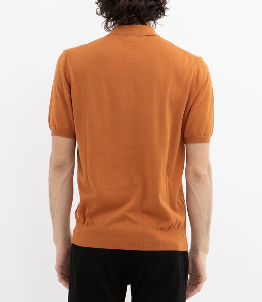 RETRO KNIT STRIPE POLO SS