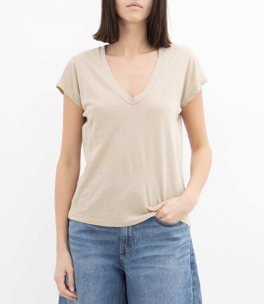 HIGH GAUGE DEEP V TEE