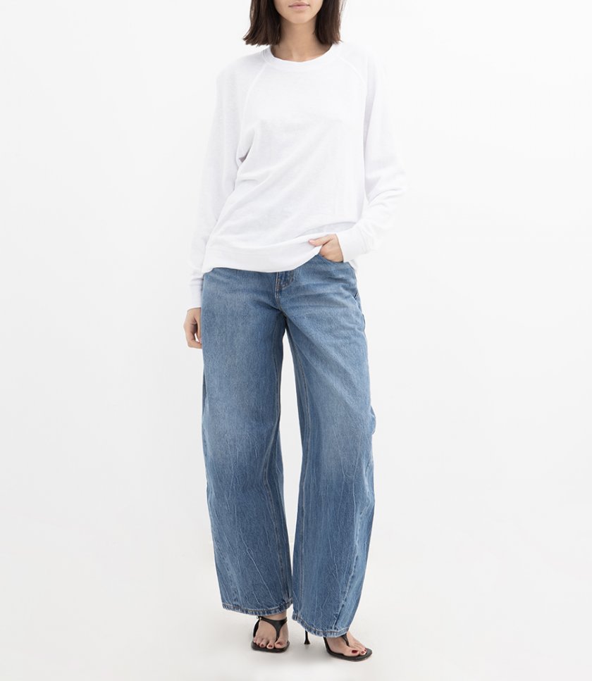 BOYFRIEND FRENCH TERRY RELAXED SWEATSHIRT