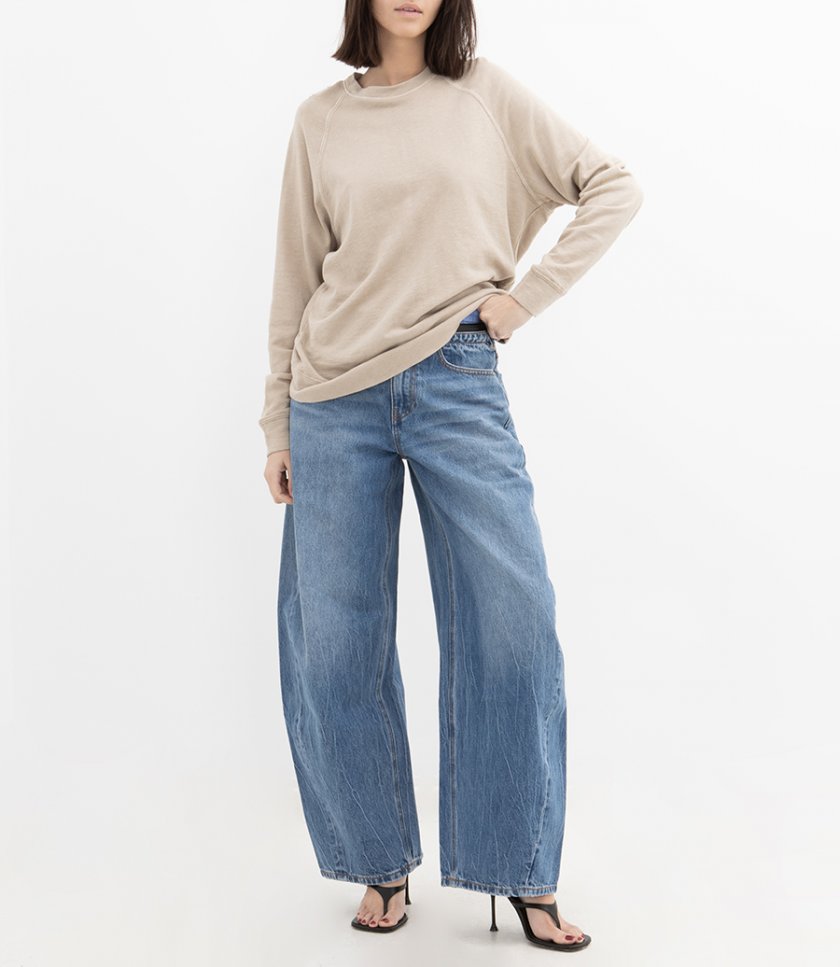 BOYFRIEND FRENCH TERRY RELAXED SWEATSHIRT