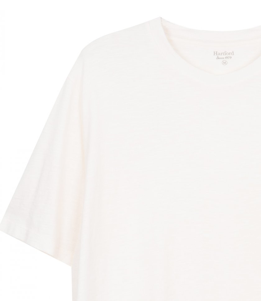 SLUB JERSEY CREW T SHIRT