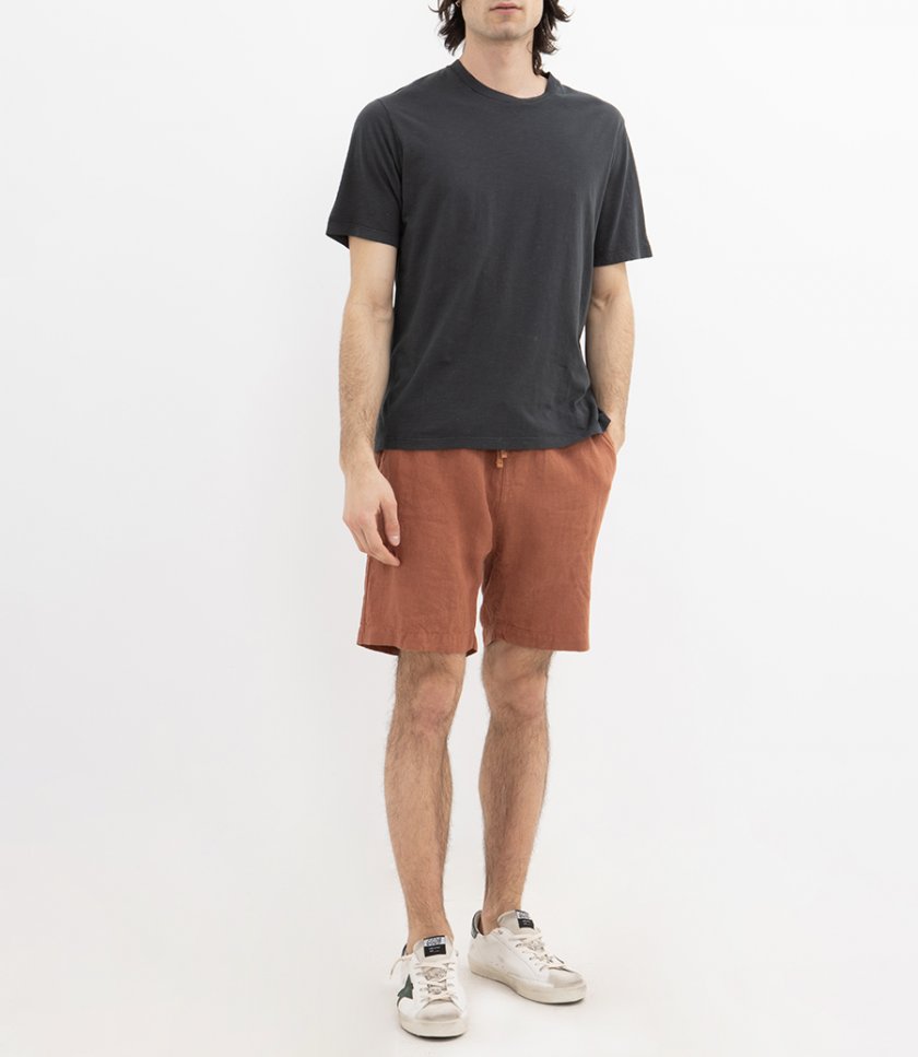 SLUB JERSEY CREW T SHIRT