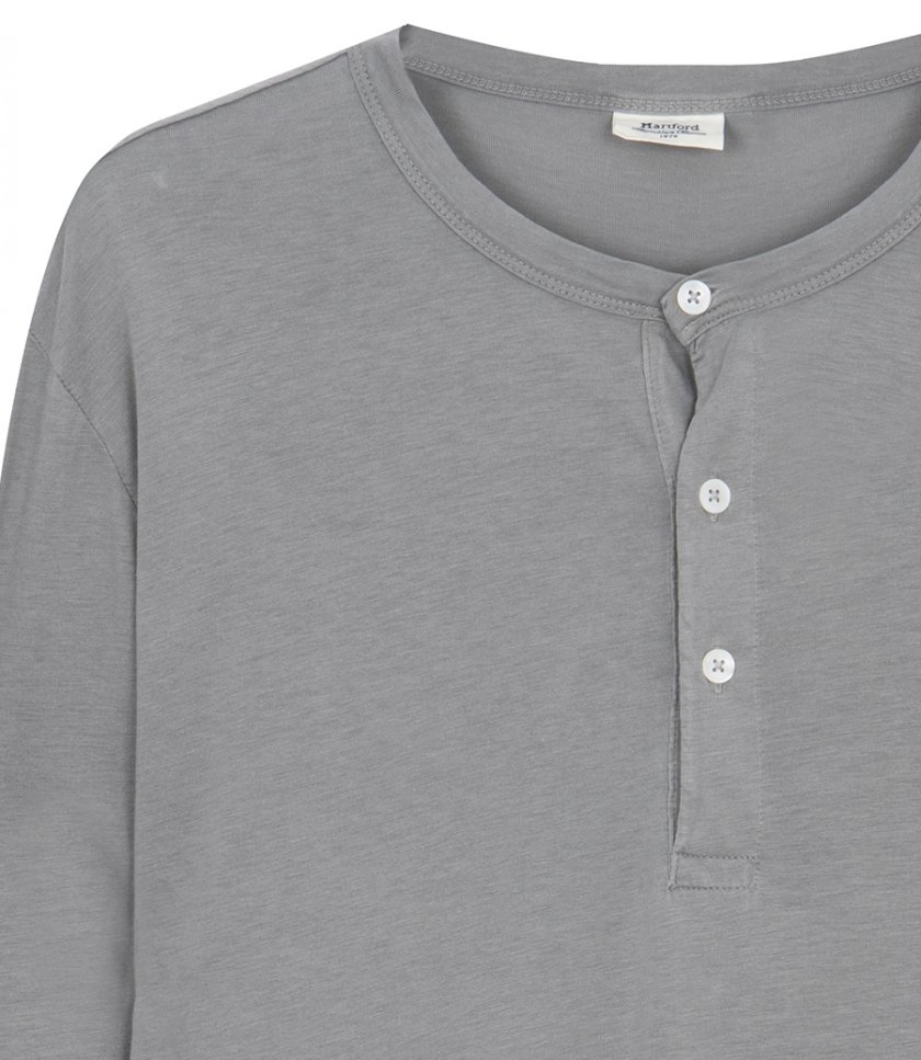 HENLEY LYOCELL LS T-SHIRT