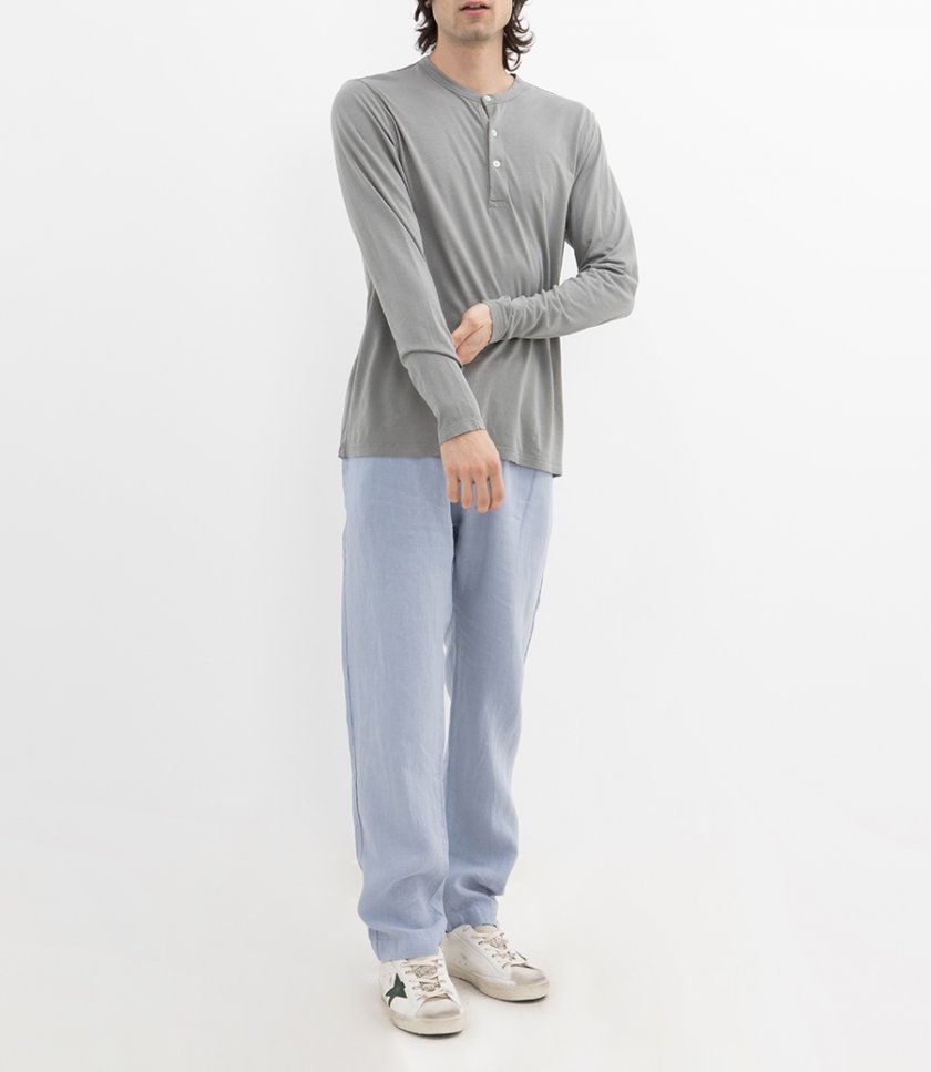 HENLEY LYOCELL LS T-SHIRT