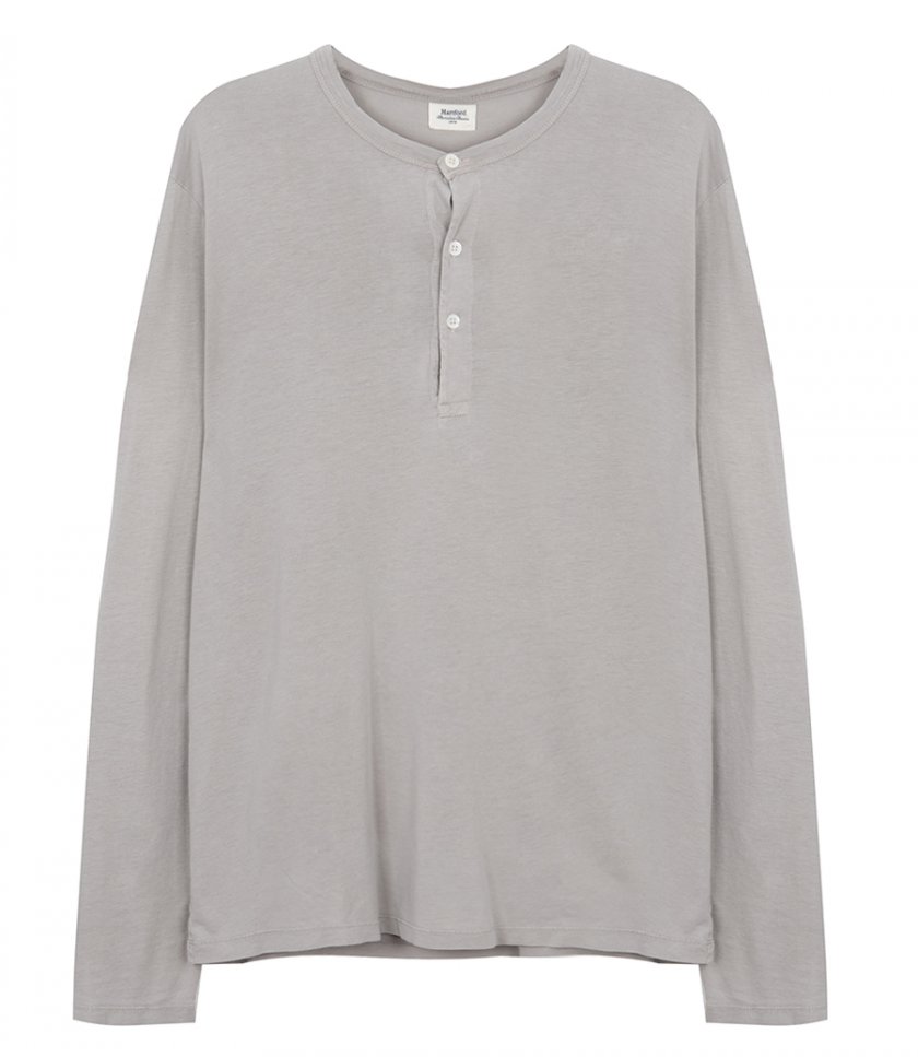 CLOTHES - HENLEY  LYOCELL  LS T-SHIRT