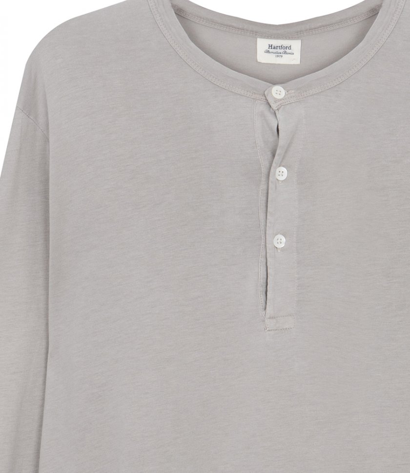 HENLEY LYOCELL LS T-SHIRT