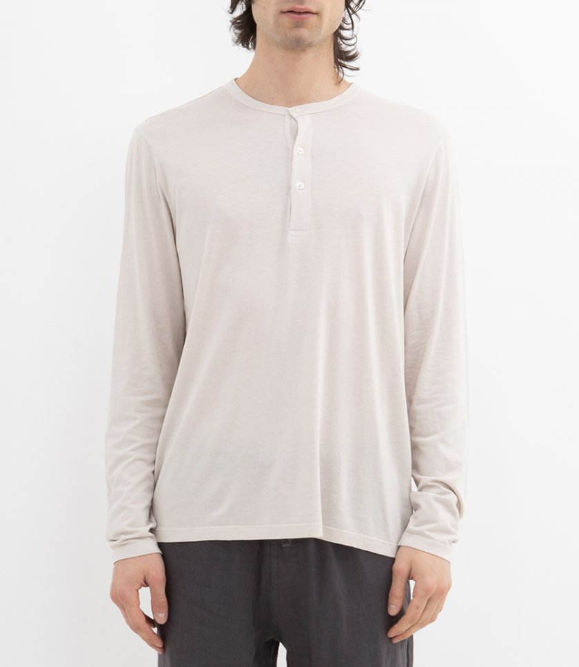 HENLEY LYOCELL LS T-SHIRT
