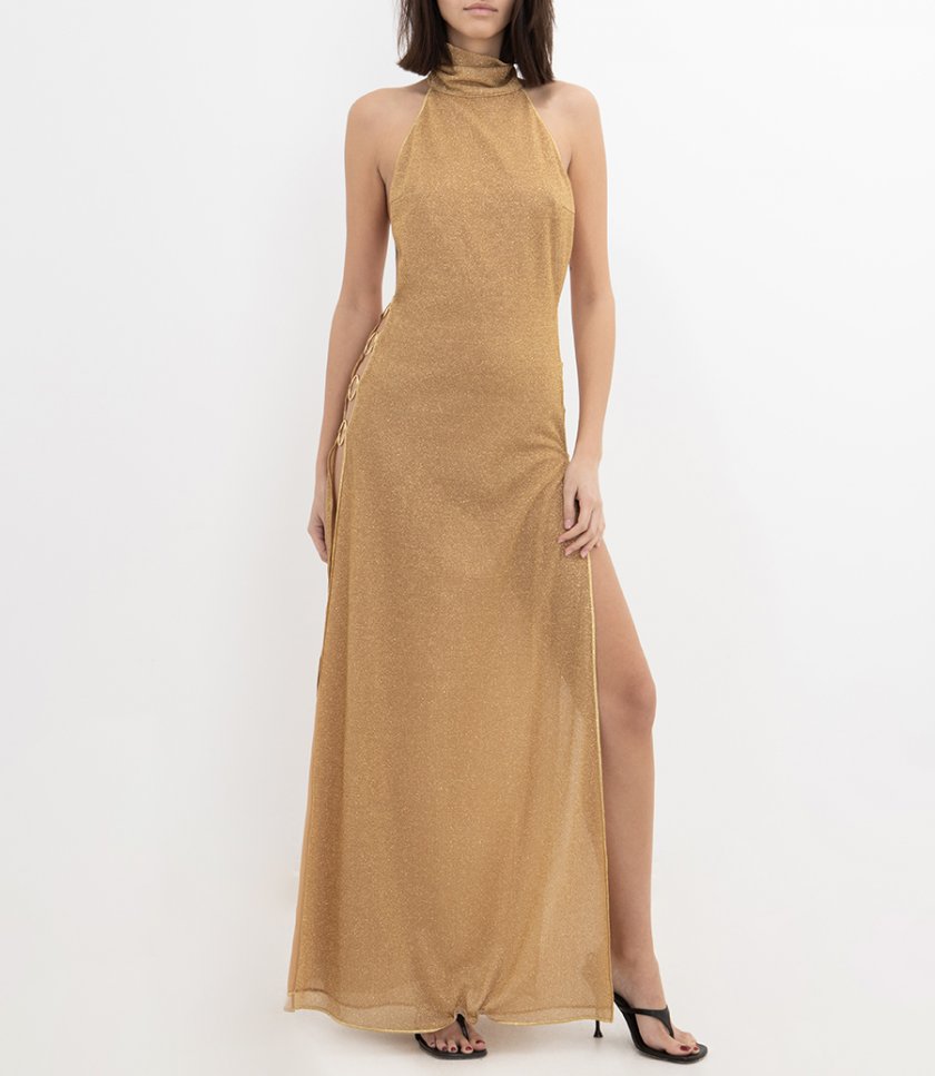 LUMIERE RING TURTLENECK DRESS