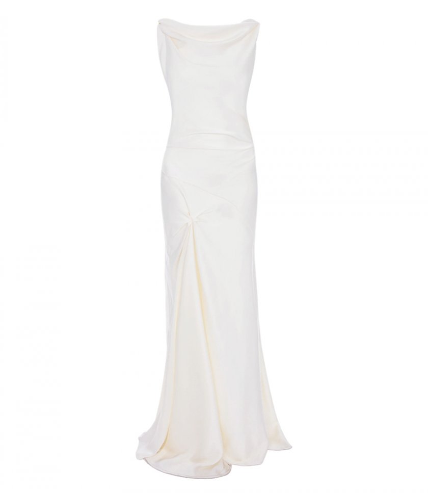 CLOTHES - ASYMMETRIC DRAPE GOWN