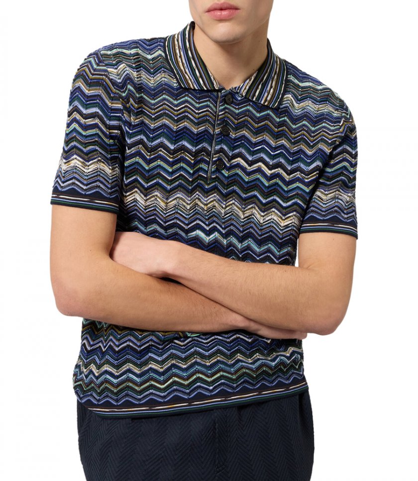 CHEVRON PATTERN POLO