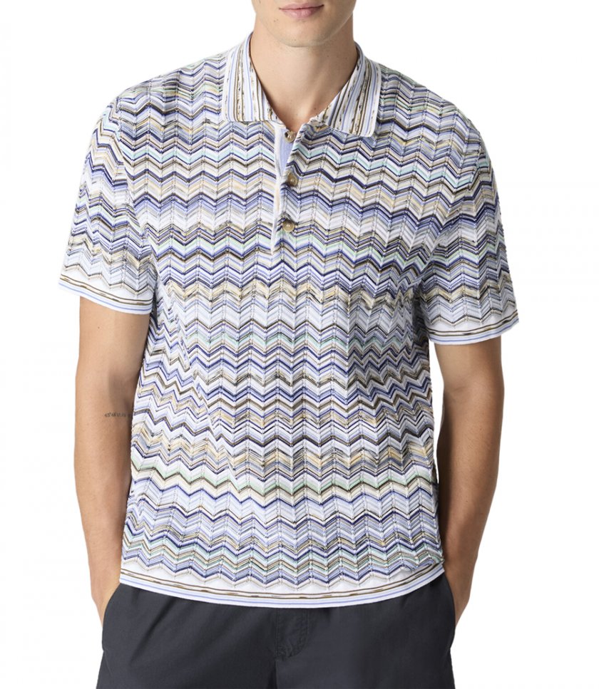 CHEVRON PATTERN POLO