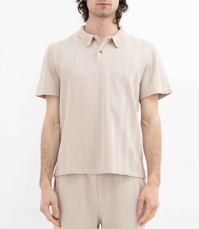 ZIGZAG MOTIF POLO
