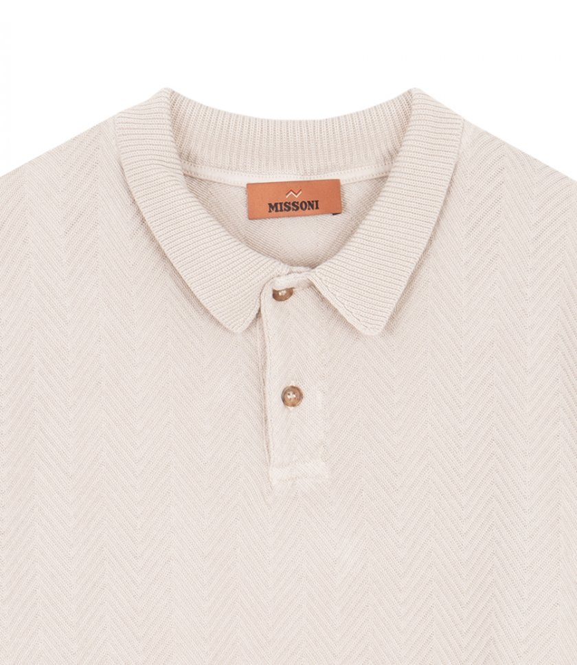 ZIGZAG MOTIF POLO