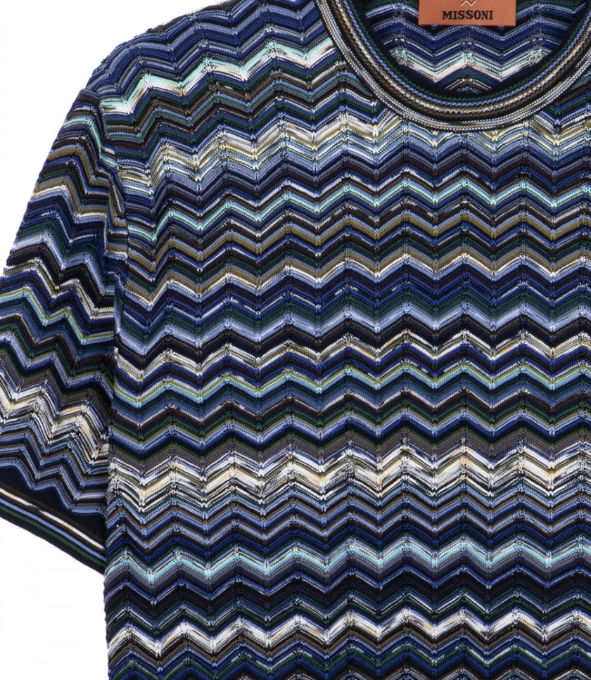 CHEVRON PATTERN SS T-SHIRT