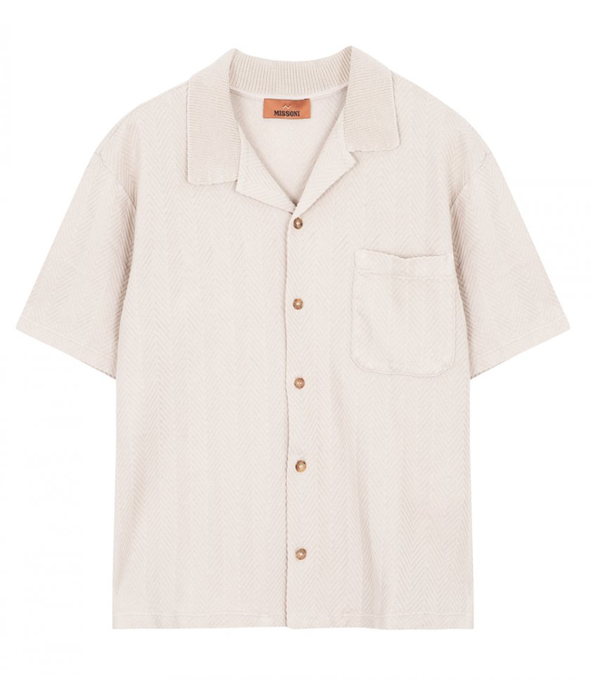 ZIGZAG MOTIF SS SHIRT