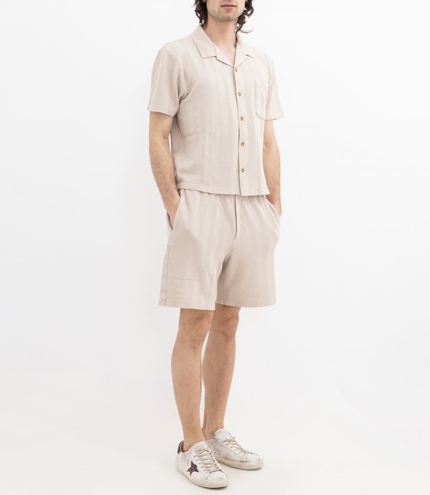ZIGZAG MOTIF SS SHIRT