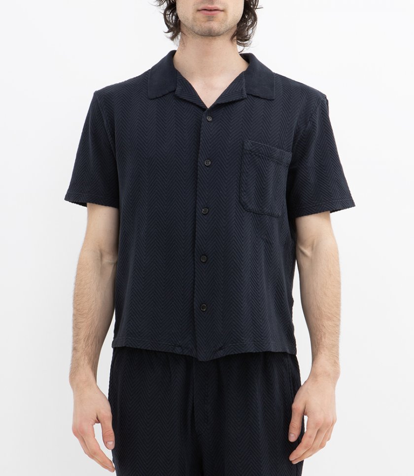 ZIGZAG MOTIF SS SHIRT