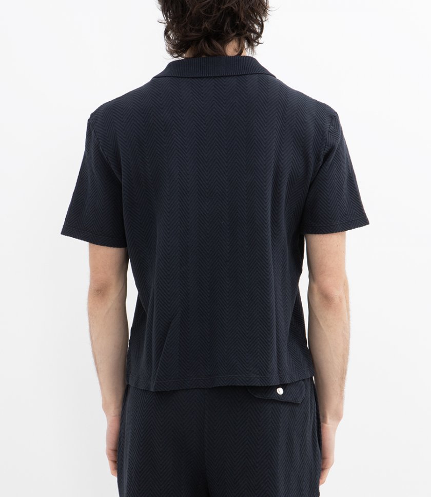ZIGZAG MOTIF SS SHIRT