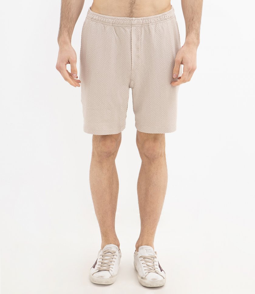 ZIGZAG MOTIF SHORTS