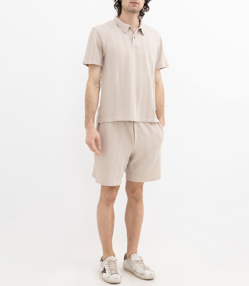 ZIGZAG MOTIF SHORTS