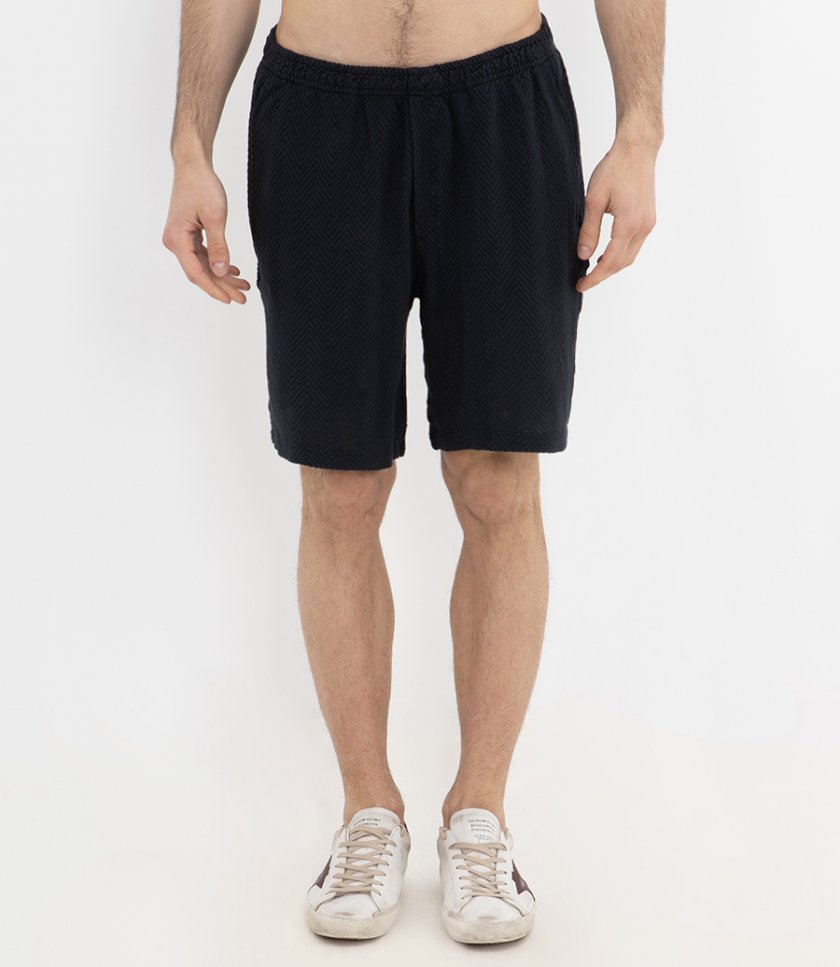 ZIGZAG MOTIF SHORTS