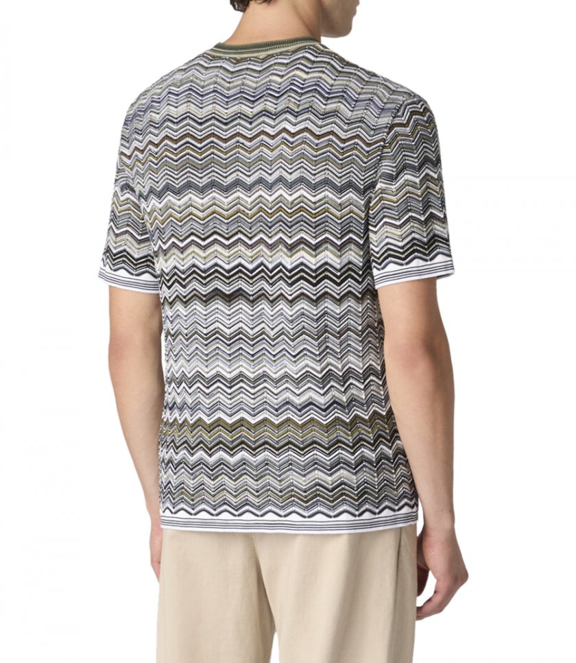 CHEVRON PATTERN SS T-SHIRT