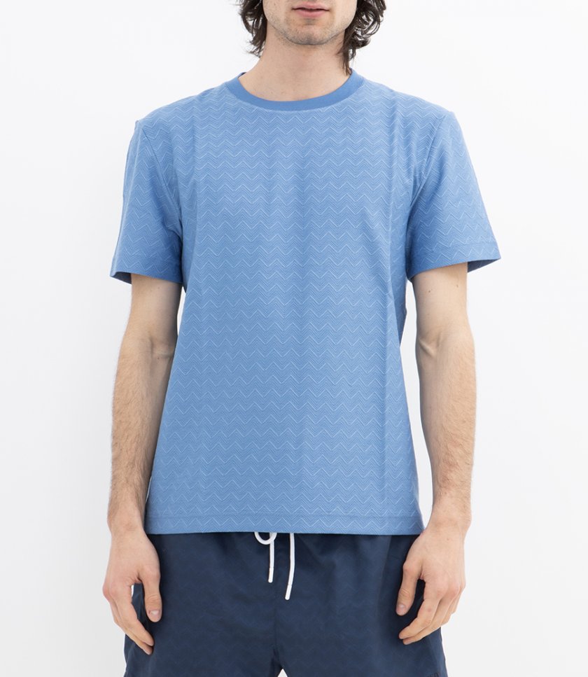 ZIGZAG DESIGN T-SHIRT SS
