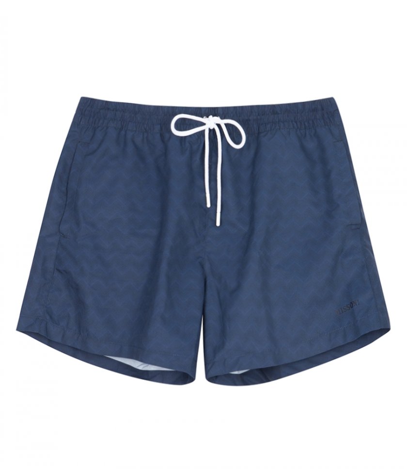 CLOTHES - ZIGZAG PRINT SWIMSHORTS