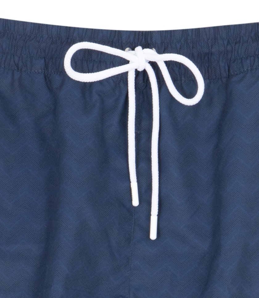 ZIGZAG PRINT SWIMSHORTS