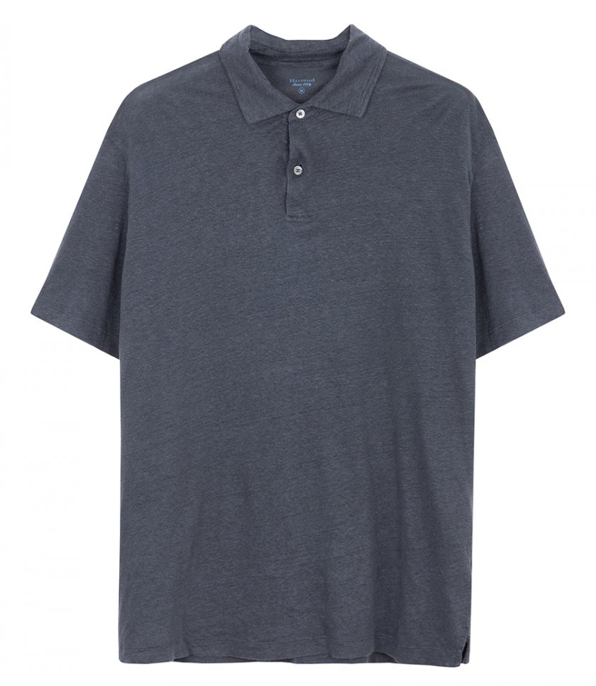 HARTFORD - LINEN POLO SS
