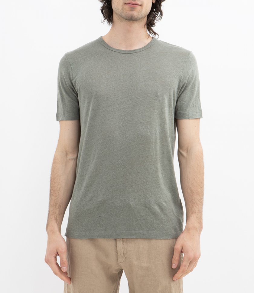 LINEN CREW SS