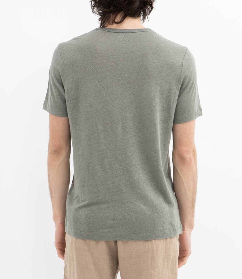 LINEN CREW SS