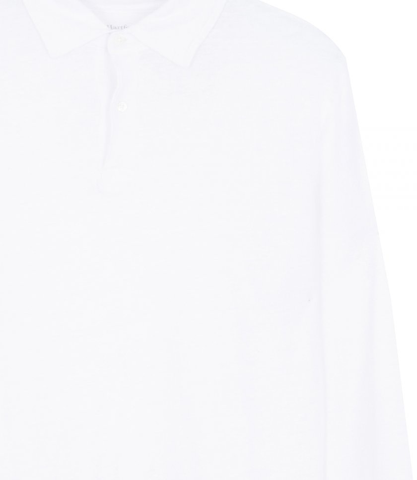 LINEN POLO LS