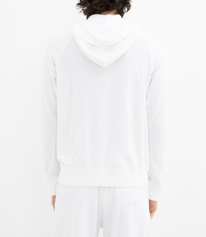 TOWELLING HOODIE ZIPPER