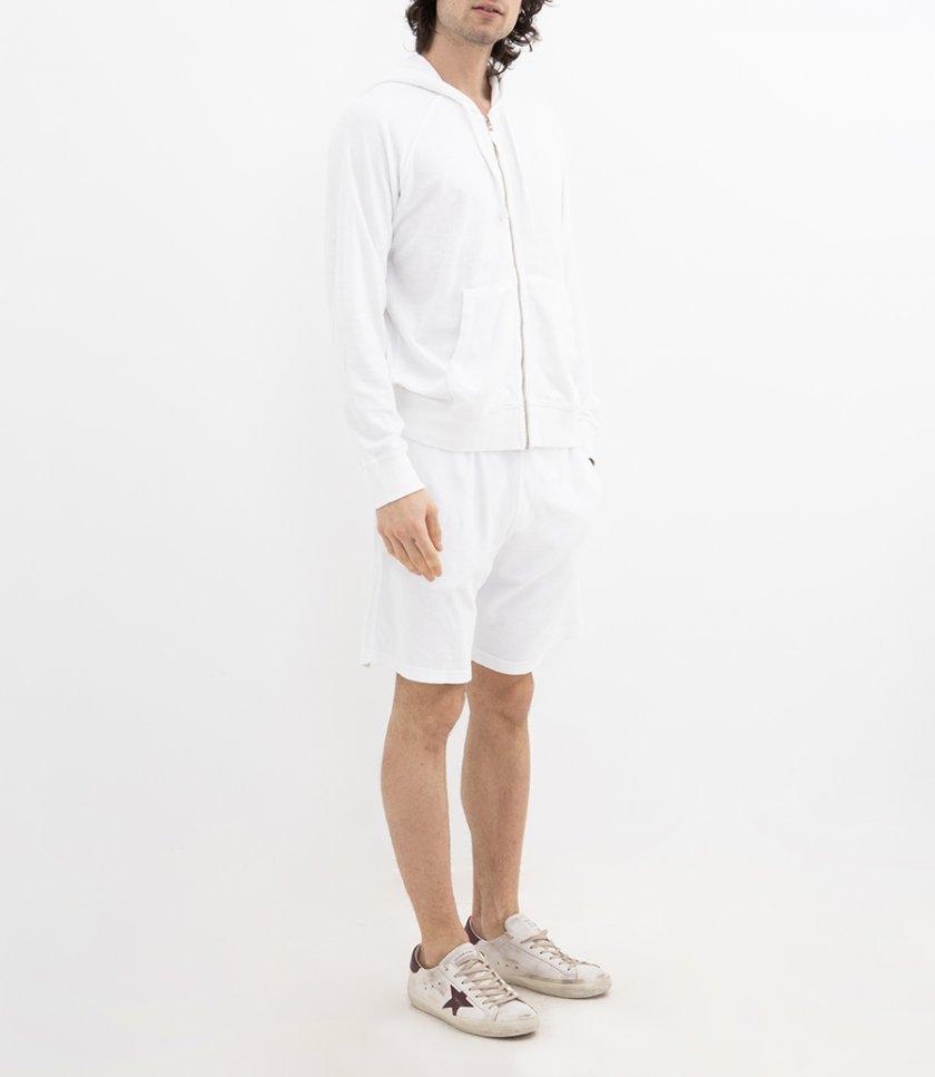 TOWELLING HOODIE ZIPPER
