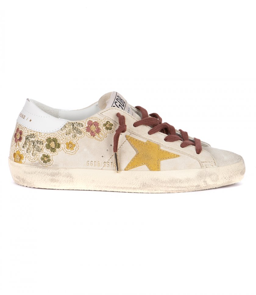 SHOES - FLORAL EMBROIDERED SUPER-STAR