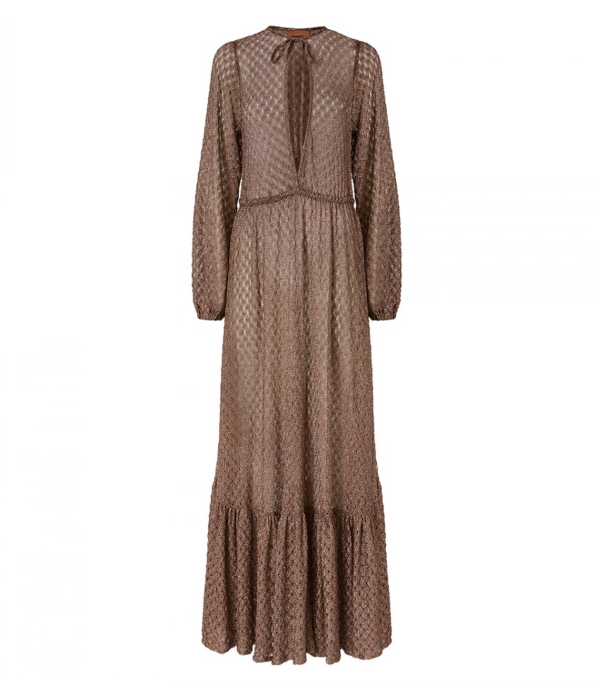 MISSONI - SPIDERWEB MOTIF LONG COVER UP