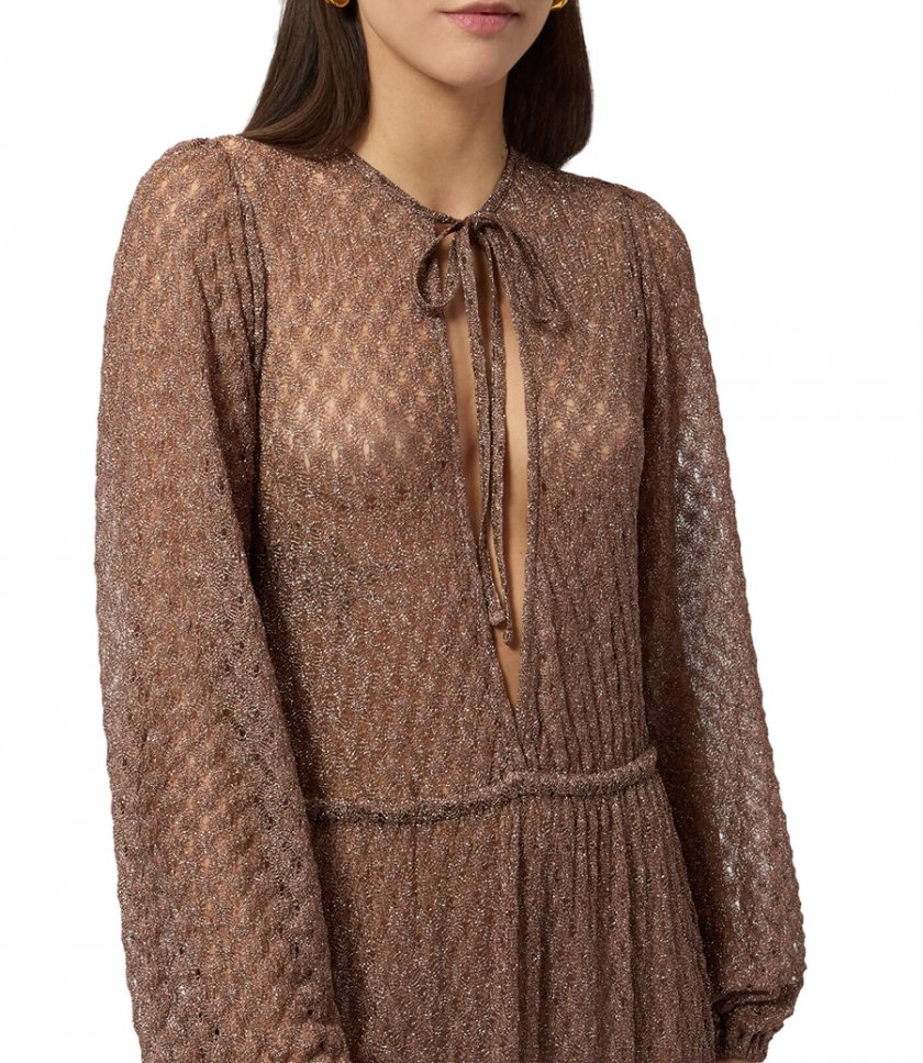 SPIDERWEB MOTIF LONG COVER UP