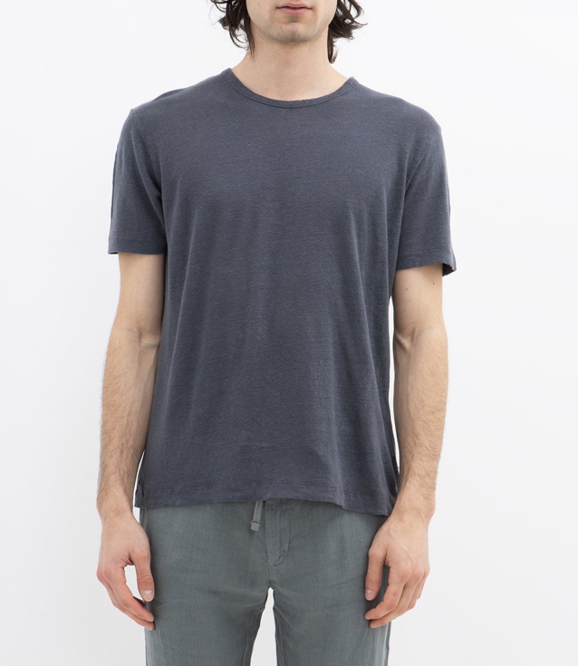LINEN CREW SS